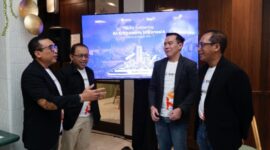 Dari kiri ke kanan) VP Corporate Communication Telkom Andri Herawan Sasoko, CEO BigBox AI Agus Laksono, Direktur Digital Business Telkom Muhamad Fajrin Rasyid, dan EVP Digital Business & Technology Telkom Komang Budi Aryasa.