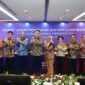 Susunan Dewan Komisaris dan Jajaran Direksi Telkom pada acara Rapat Umum Pemegang Saham Luar Biasa (RUPSLB), yang diselenggarakan secara daring di Jakarta, pada Selasa (16/9).