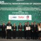 Penandatanganan Memorandum of Understanding (MoU) antara PT Telekomunikasi Indonesia International (Telin), Sarawak Digital Economy Corporation Berhad (SDEC), dan ITCO Niaga Sdn Bhd (ITCO) untuk bekerja sama dalam perencanaan dan pengembangan sistem kabel laut Indonesia Cable Express II (ICE II) pada acara pembukaan International Digital Economy Conference Sarawak (IDECS) 2025, pada Rabu (22/10) di Borneo Convention Centre Kuching (BCCK).