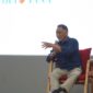 Komisaris Telkom Rizal Mallarangeng pada acara pelatihan jurnalistik dengan para awak media, di Semarang, pada (2/10).