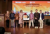 CEO Nuon Aris Sudewo, CEO Playup Pascal Lasmana, Ketua Yayasan Tunas Bakti Indonesia Emas Acep Somantri, dan Gusti Kanjeng Ratu Mangkubumi saat peluncuran gerakan Harmoni Nusantara dengan tema “Yogyakarta untuk Indonesia dan Dunia”, beberapa waktu yang lalu.
