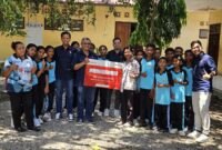 SMA Negeri 1 Siau Barat sebagai salah satu penerima bantuan 111.500 GB kuota internet Telkomsel.
