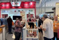 Booth Telkom pada ajang Trade Expo Indonesia 2025, yang diselenggarakan pada 15–19 Oktober 2025 di Indonesia Convention Exhibition (ICE) BSD City, Tangerang.