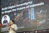 Direktur Enterprise & Business Service Telkom, Veranita Yosephine, dalam Trend Maker Summit 2025, Jimbaran (27/11).