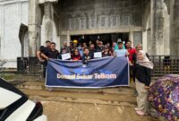 Penyaluran dukungan kemanusiaan dan bantuan logistik untuk para pengungsi dari TelkomGroup