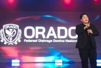 Menteri Pemuda dan Olahraga (Menpora RI) Erick Thohir, menghadiri Deklarasi dan Rapat Kerja Nasional (Rakernas) I Federasi Olahraga Domino Nasional (ORADO) periode 2026-2030.(foto:Andre/kemenpora.go.id)