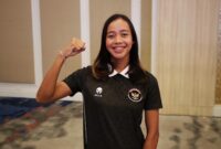 Atlet triathlon putri, Martina Ayu Pratiwi (22) mencatatkan prestasi membanggakan pada ajang SEA Games 2025 Thailand. (foto:raiky/kemenpora.go.id)