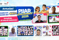 Antusias Pijar Live Connect 2026 diikuti oleh lebih dari 450 Kota/Kabupaten di seluruh Indonesia secara daring, pada Rabu (21/1).