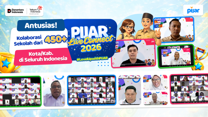 Antusias Pijar Live Connect 2026 diikuti oleh lebih dari 450 Kota/Kabupaten di seluruh Indonesia secara daring, pada Rabu (21/1).
