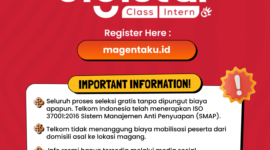 Digistar Class Intern 2026 Batch 1 untuk mahasiswa telah dibuka.