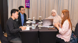 Peserta mengikuti sesi business matchmaking pada Explorise Q2 2026. Kegiatan ini menjadi wadah bagi startup portofolio MDI Ventures dan mitra enterprise untuk membangun kolaborasi strategis yang mendukung pertumbuhan bisnis dan pengembangan ekosistem digital.