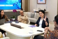 Agenda diskusi Direktur Enterprise & Business Service Telkom Veranita Yosephine dengan Kepala Badan Pengelola Investasi Danantara sekaligus Chief Operating Officer (COO) Danantara Dony Oskaria dan Managing Director Business-2 Danantara Setyanto Hantoro, beberapa waktu lalu.