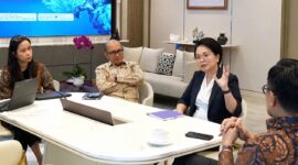 Agenda diskusi Direktur Enterprise & Business Service Telkom Veranita Yosephine dengan Kepala Badan Pengelola Investasi Danantara sekaligus Chief Operating Officer (COO) Danantara Dony Oskaria dan Managing Director Business-2 Danantara Setyanto Hantoro, beberapa waktu lalu.