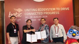 Telin dan SM+ menandatangani MoU dalam rangkaian BATIC 2026 untuk memperluas peluang bisnis infrastruktur digital global melalui integrasi kapabilitas data center colocation SM+ dan jaringan konektivitas global Telin, termasuk solusi TNEX.