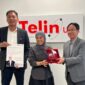 Menteri Komunikasi dan Digital Republik Indonesia (Menkomdigi) Meutya Hafid (tengah) bersama CEO Telin Abdul Rahman Ansyori (kanan) di kantor Telin Los Angeles, Amerika Serikat.