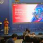 Direktur Strategic Business Development & Portfolio Telkom Seno Soemadji menyampaikan paparan dalam Indonesia Higher Education CIO Forum 2026 di Institut Teknologi Bandung.