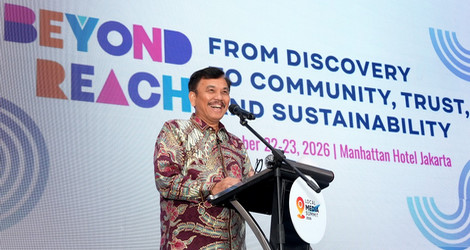 Kepala Badan Komunikasi Pemerintah (Bakom) RI Syahganda Nainggolan membuka Local Media Summit (LMS) 2026 di Hotel Manhattan Hotel, Jakarta, pada Kamis, 22/10/2026 (sumberfoto: Batamtoday)